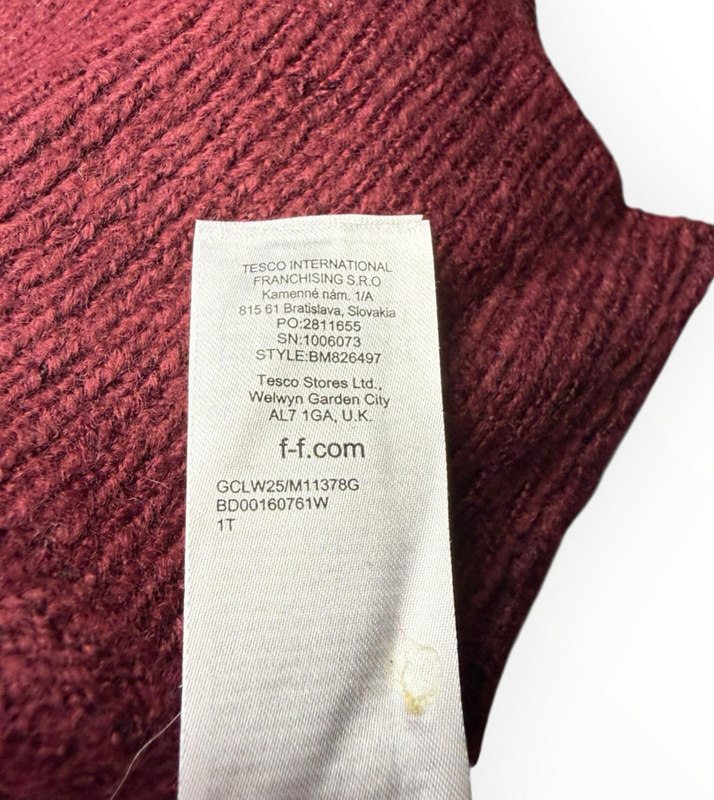 F&F Knit Jumper Women’s UK Size 18 High Neck Diamond Beige Red Pink