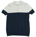 Topman Knit Polo Shirt Men's UK Size S Beige 1/4 Zip Short Sleeve Easy Care