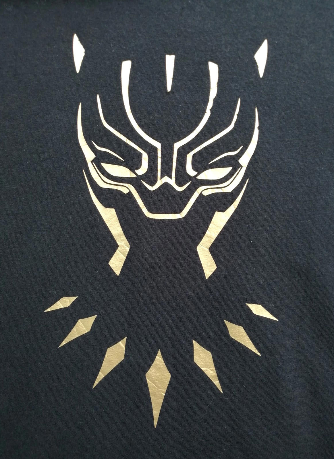 Gold Superhero Graphic Print T-Shirt Men's Size 2XL Black Crew Neck 100% Cotton