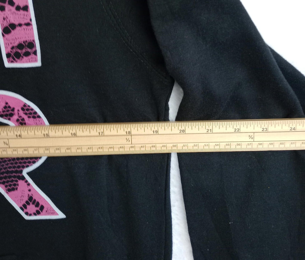 Cher Hoodie Men's UK Size M Black Hooded Pockets Cotton Rich Easy Care