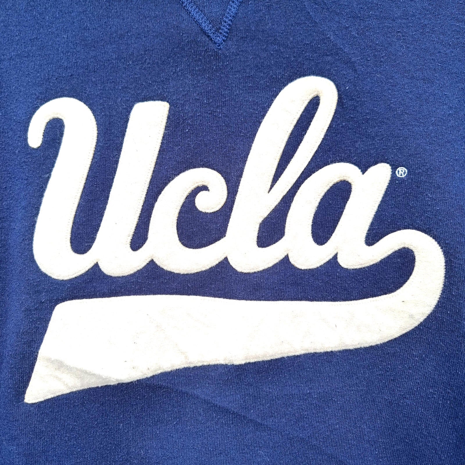 Ucla Hoodie Men's UK Size M Blue Jesrsey Hooded Pockets Sports Russell Athletic