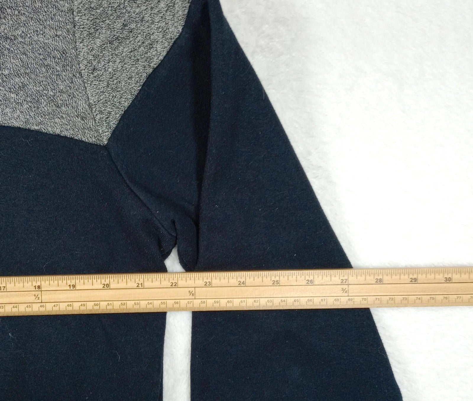 Very Jumper Men's UK Size XL Blue Grey Long Sleeve Crew Neck Easy Care Sweater