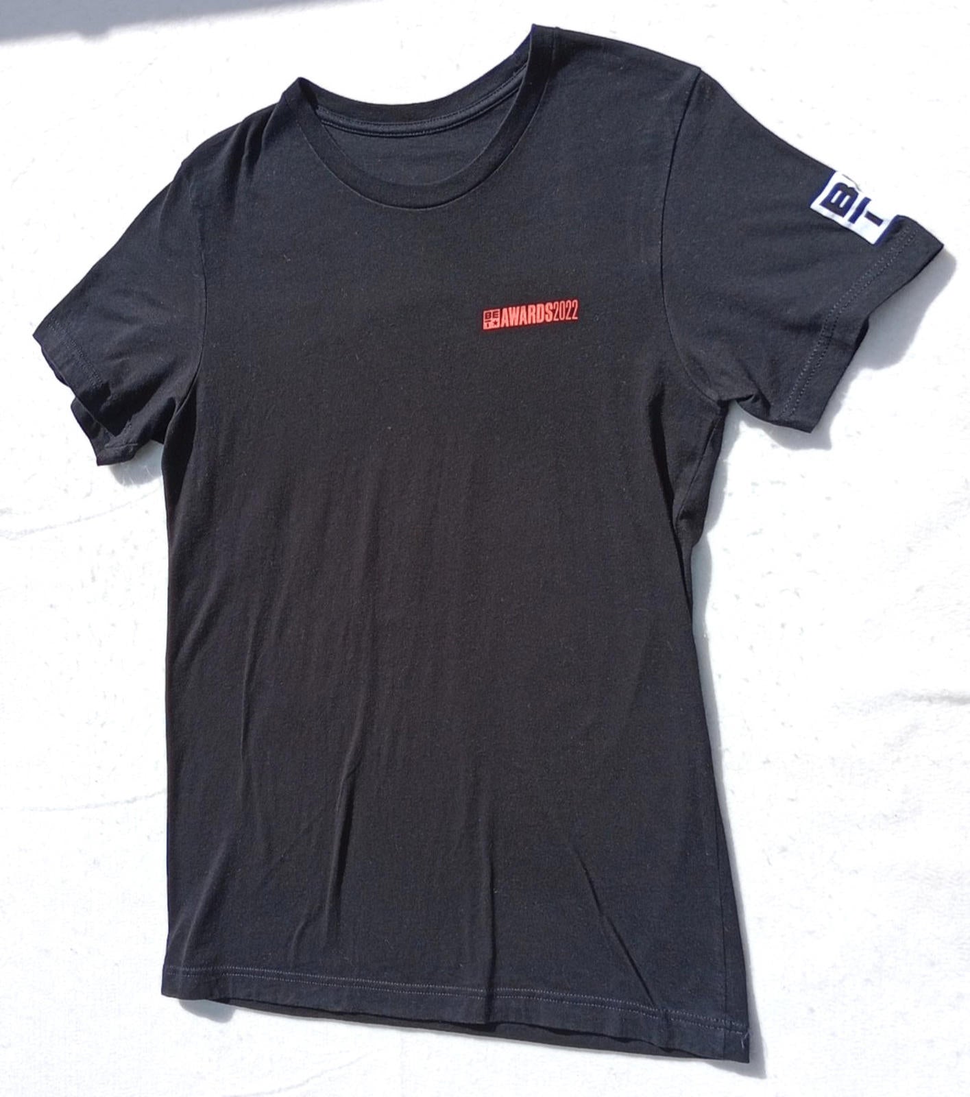 BET Awards Graphic Print T-Shirt Men's UK Size L Black Crew Neck 100% Cotton