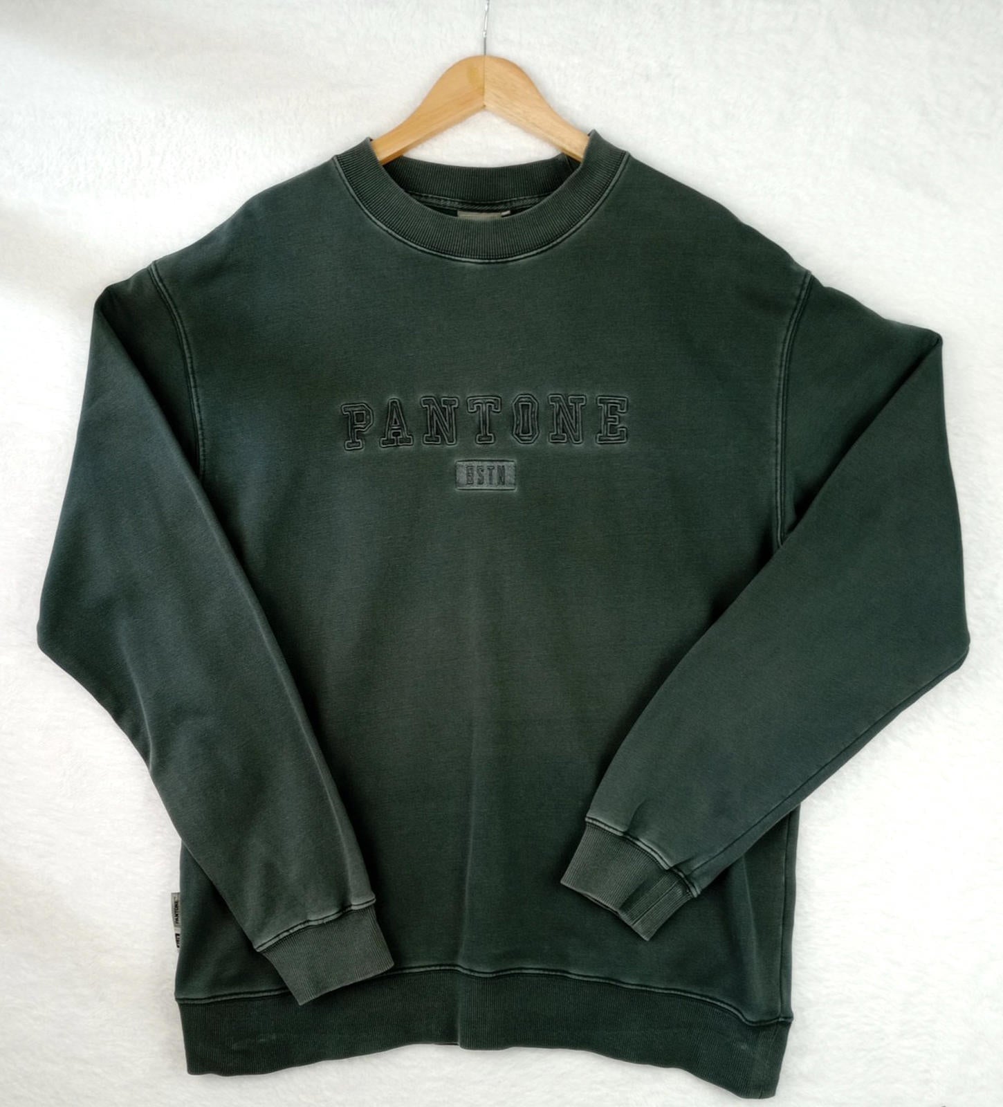 BSTN Pantone Sweatshirt Men's UK Size XL Long Sleeves Grey 100% Cotton Jumper