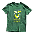 Colorado State University Graphic Print T-Shirt Men's UK Size M Green Crew Neck