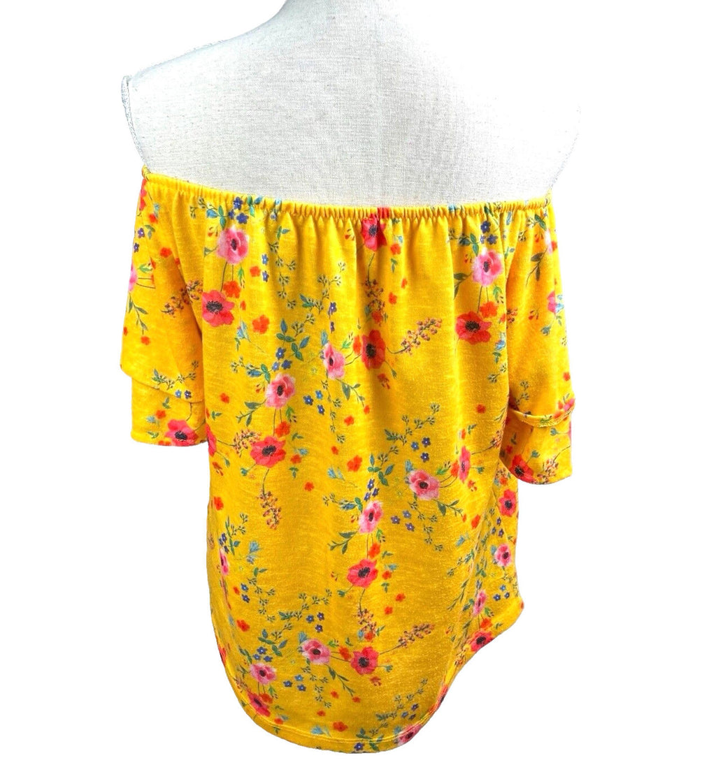 George Blouse Floral Top Off The Shoulder Women’s UK Size 16