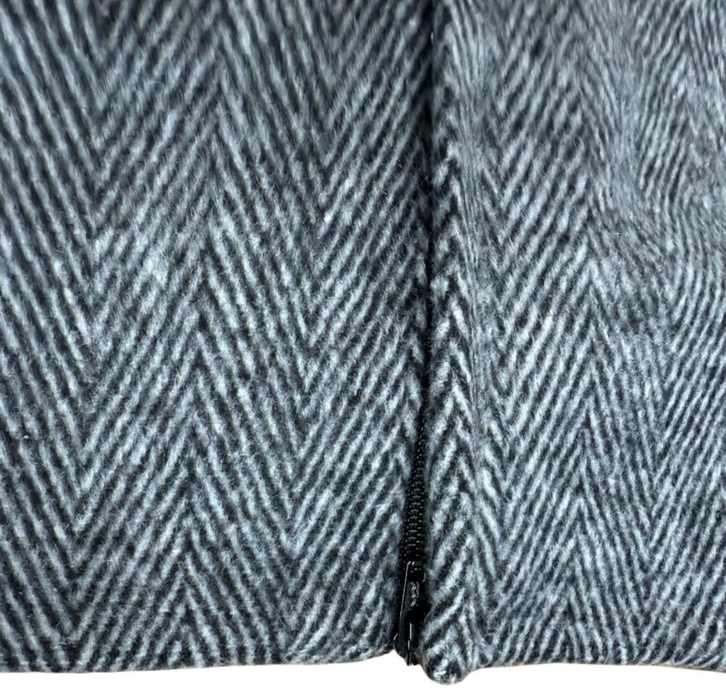 Primark Grey Skirt Aline Belted High Waist Women’s UK Size 6 Zip Fastening