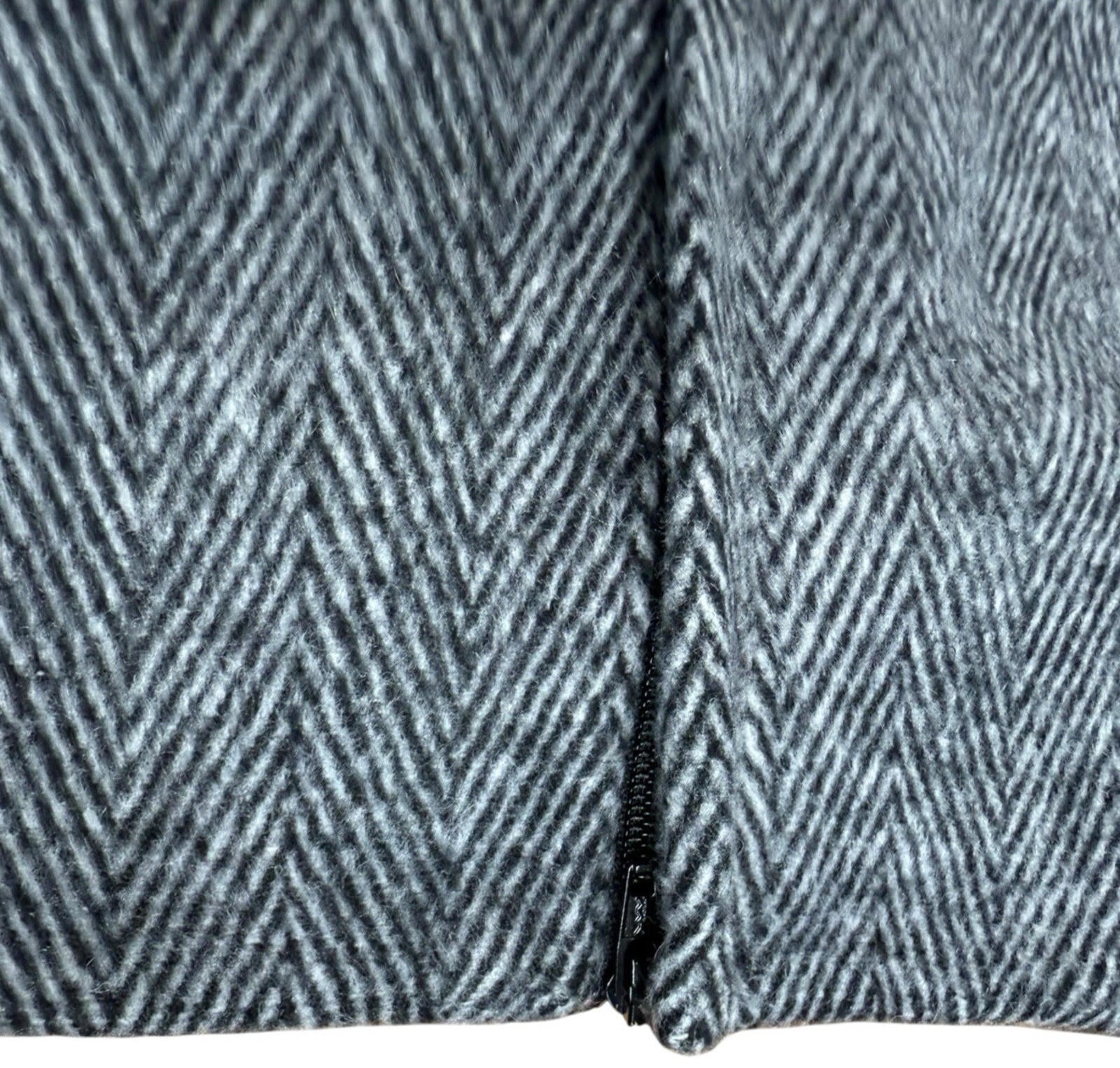 Primark Grey Skirt Aline Belted High Waist Women’s UK Size 6 Zip Fastening