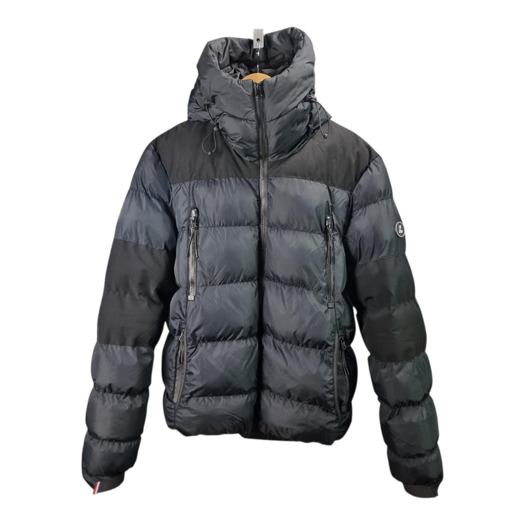 Lorenzo Veratti Puffer Jacket Men's UK Size M Black Windbreaker Down Coat Zip