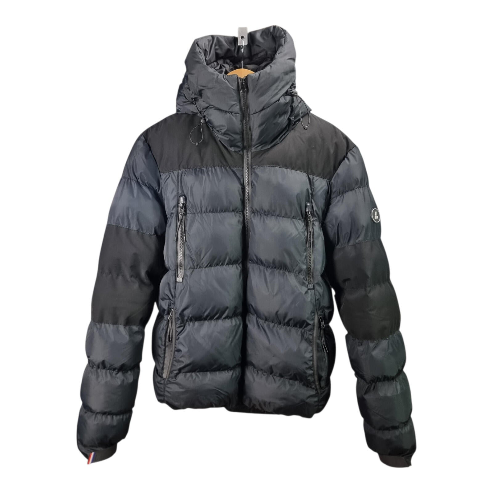 Lorenzo Veratti Puffer Jacket Men's UK Size M Black Windbreaker Down Coat Zip