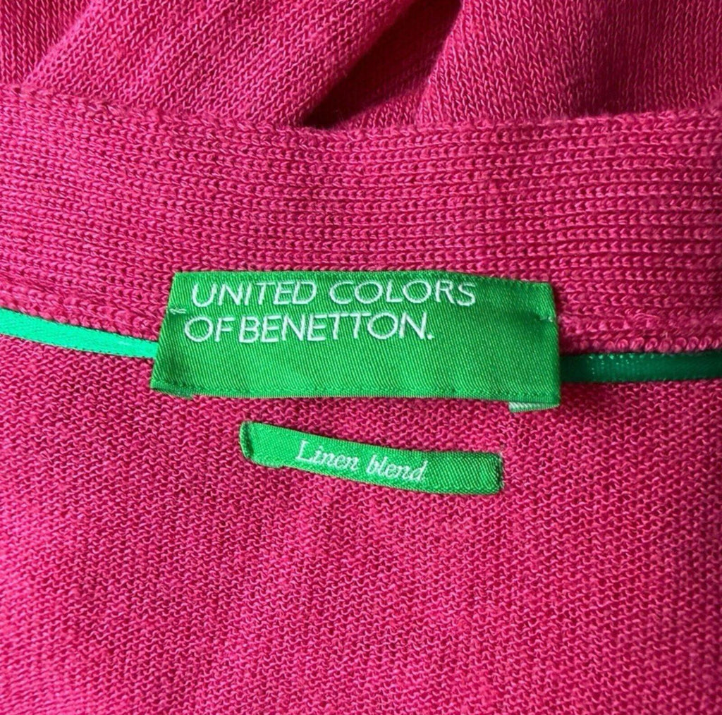 United Colours of Benetton Cardigan Women’s UK One size Lightweight Bright Pink
