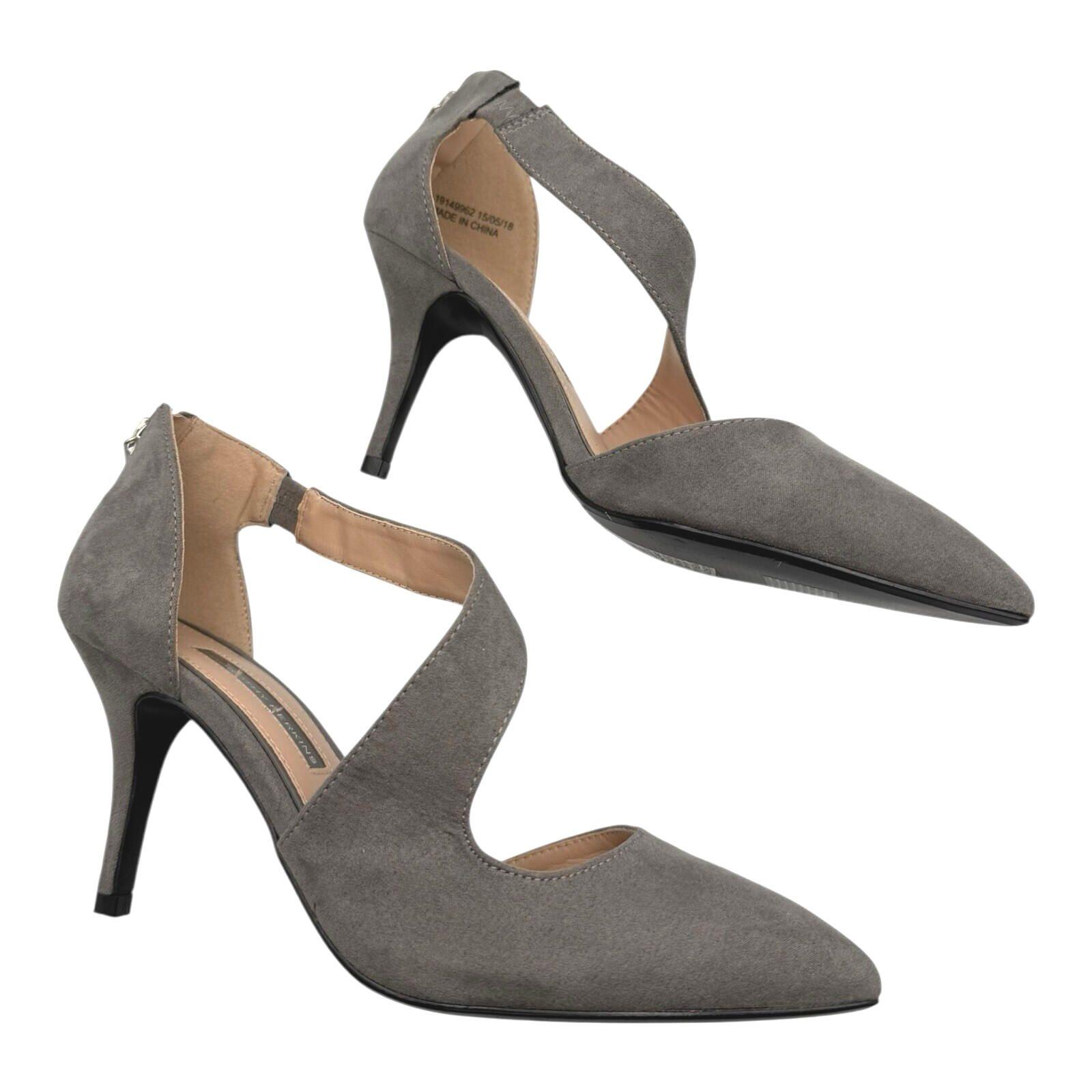 Dorothy Perkins Suede Stiletto Shoes Women’s UK Size 5 Pointed Toe Twisted Strap