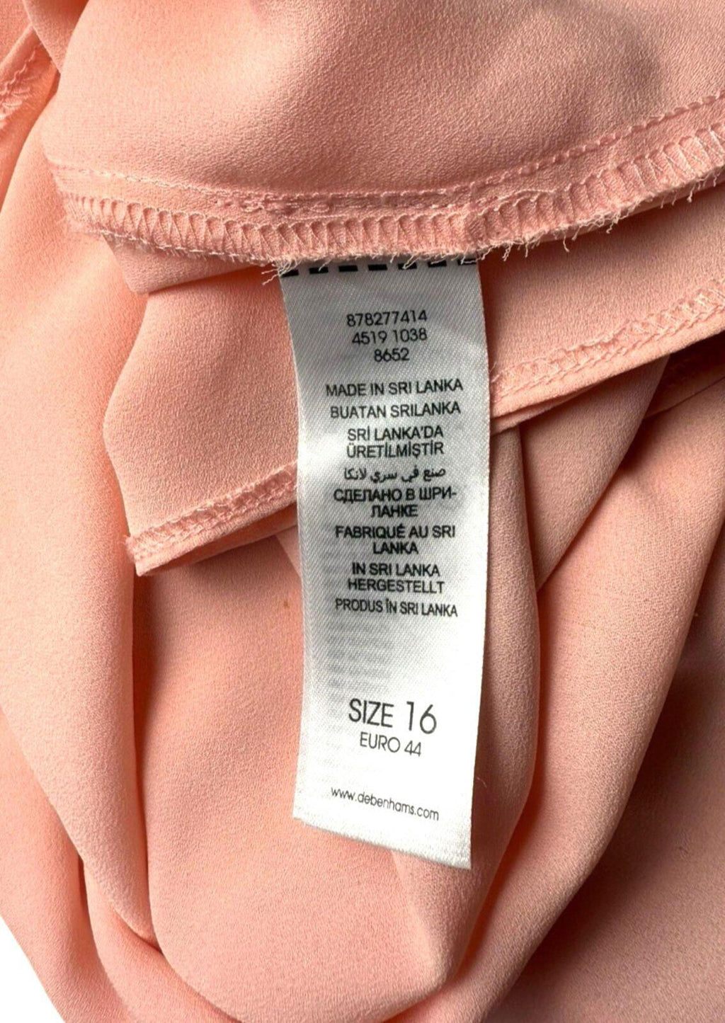 Principles by Ben De Lisi Blouse Top Women’s UK Size 16 3/4 Sleeve Pale Pink