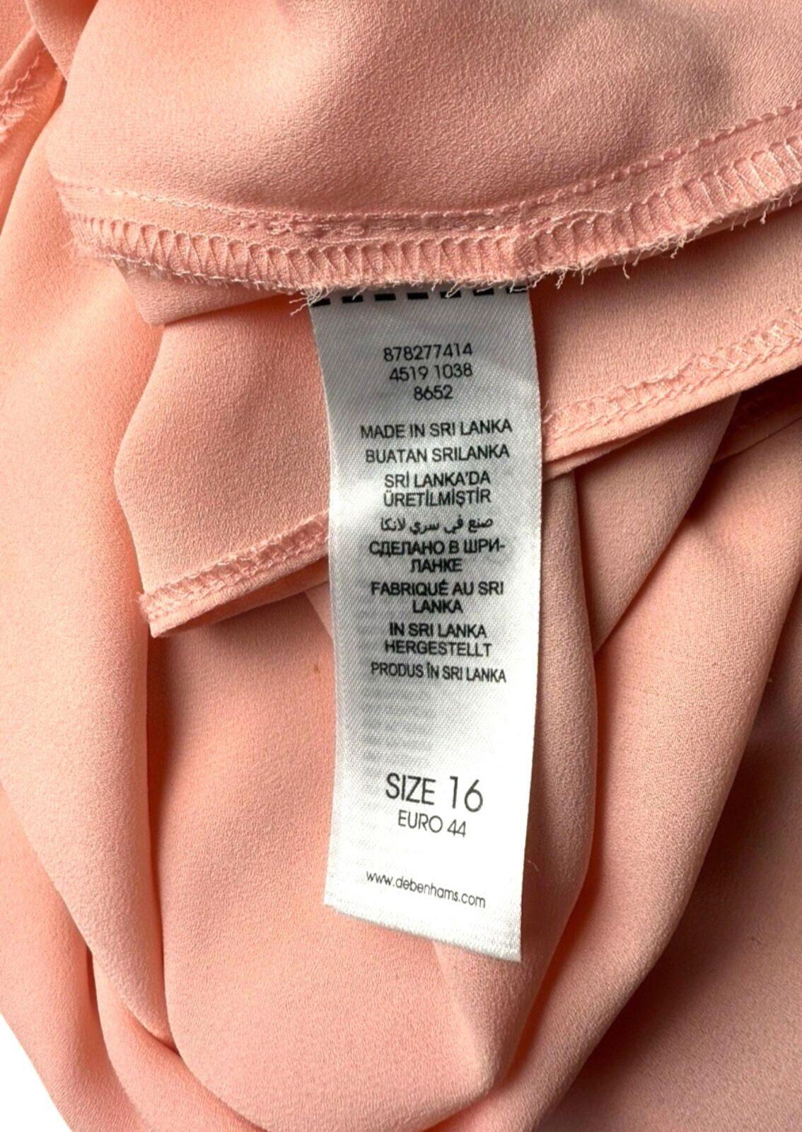 Principles by Ben De Lisi Blouse Top Women’s UK Size 16 3/4 Sleeve Pale Pink