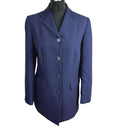 Essentials Blazer Jacket Women’s UK Size 12 Mid Length Navy Blue Collared