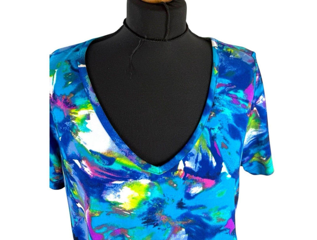 Blue Smock T-Shirt Top Blouse Women’s UK Size L Large