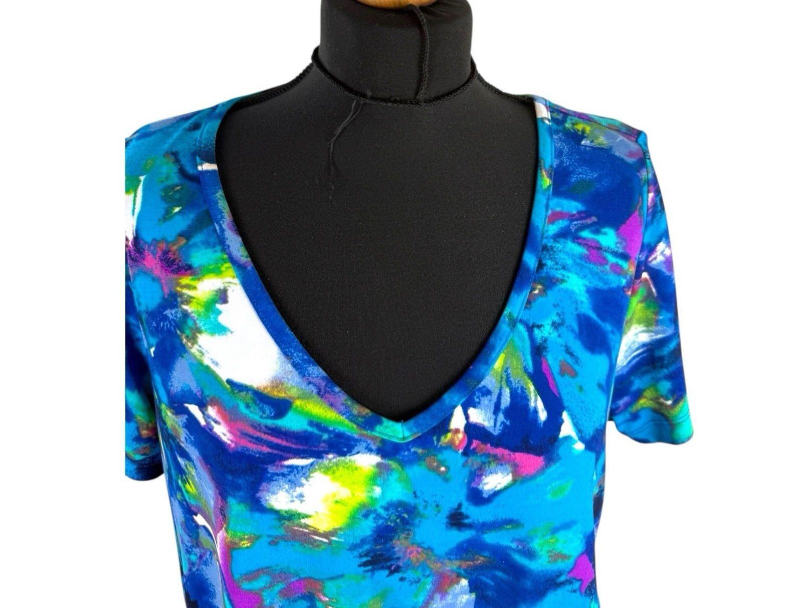 Blue Smock T-Shirt Top Blouse Women’s UK Size L Large