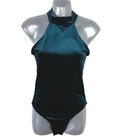 Miss Selfridge Velour Bodysuit Women’s UK Size 8 Sleeveless Green