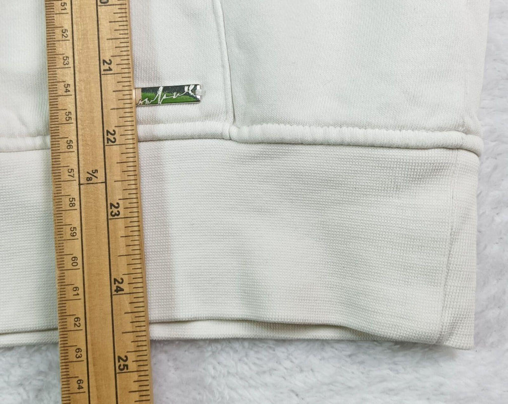 The Couture Club Hoodie Men's UK Size S White Jersey  Pockets Logo Embroidered