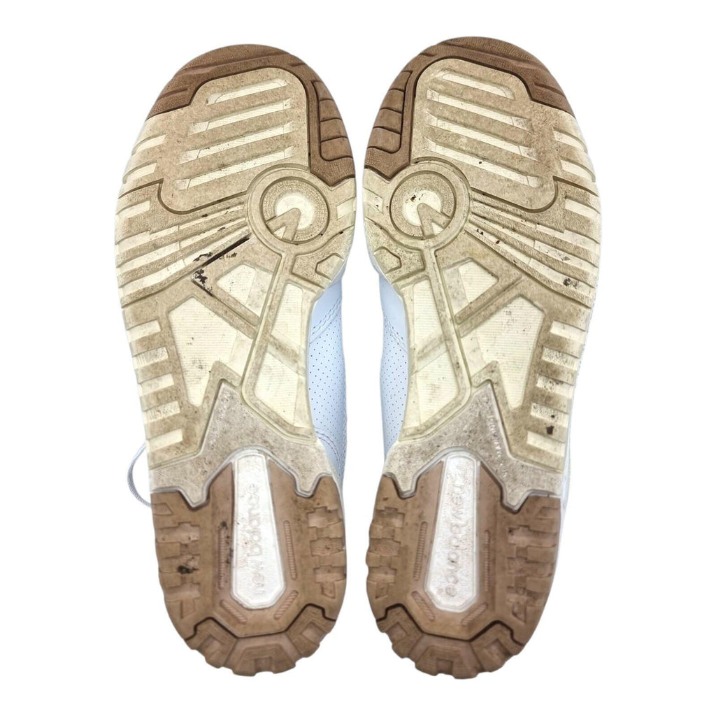 New Balance 550 Trainers Women's UK Size 4 White Tan Synthetic Leather