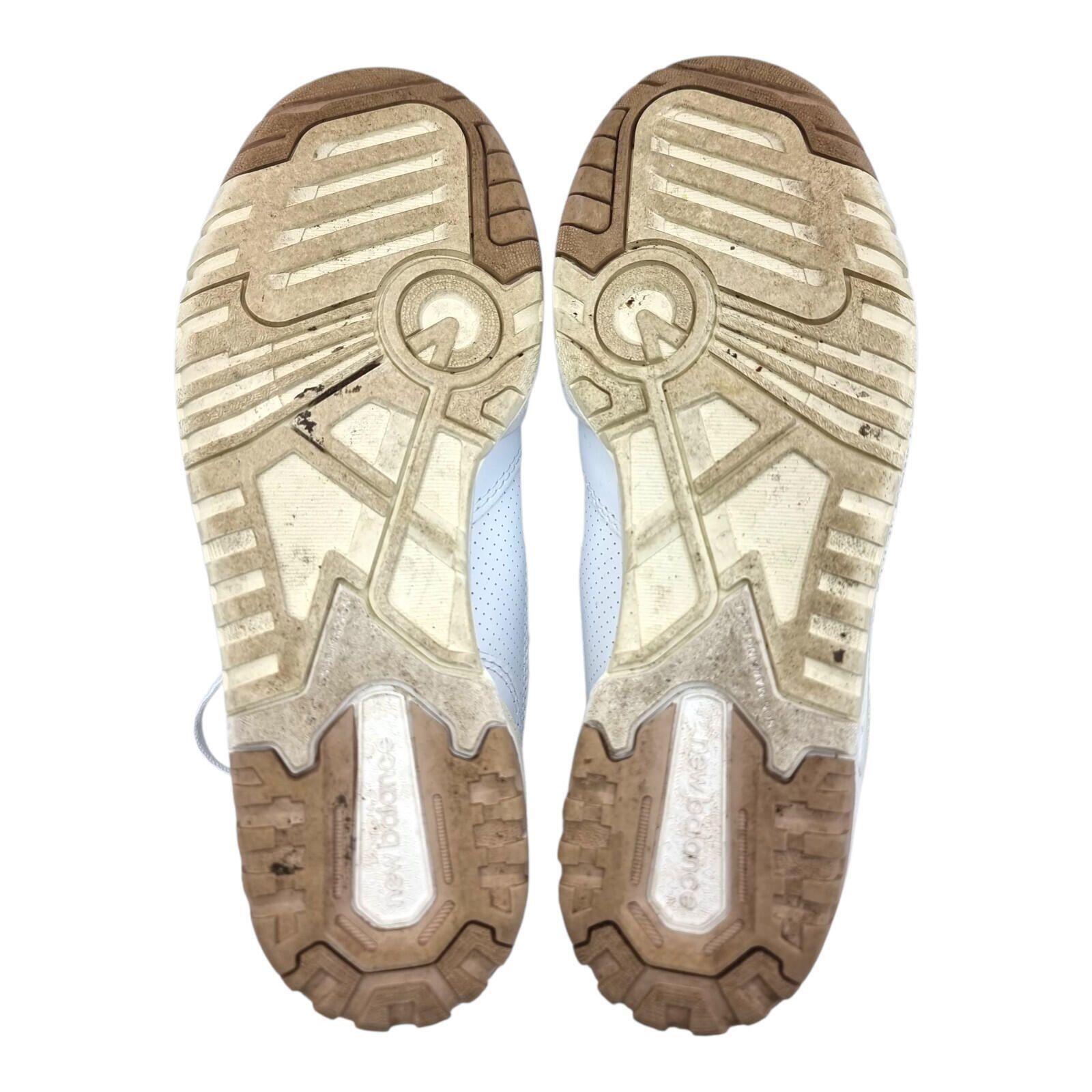 New Balance 550 Trainers Women's UK Size 4 White Tan Synthetic Leather