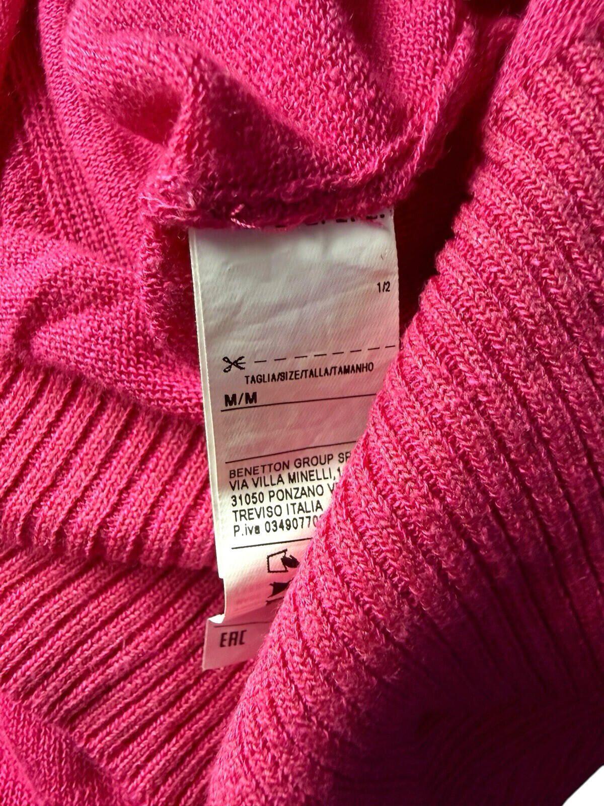 United Colours of Benetton Cardigan Women’s UK One size Lightweight Bright Pink